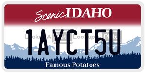 1AYCT5U  license plate in ID