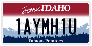 1AYMH1U  license plate in ID