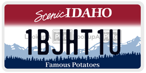 1BJHT1U  license plate in ID