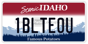 1BLTE0U  license plate in ID
