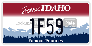 1F59  license plate in ID