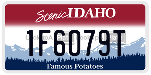 1F6079T  license plate in ID