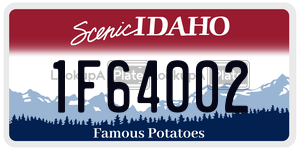 1F64002  license plate in ID