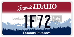1F72  license plate in ID