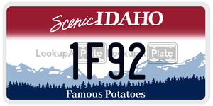 1F92  license plate in ID