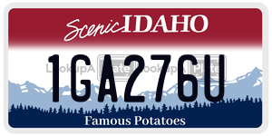 1GA276U  license plate in ID