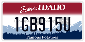 1GB915U  license plate in ID