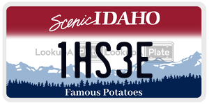 1HS3E  license plate in ID