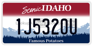 1J5320U  license plate in ID