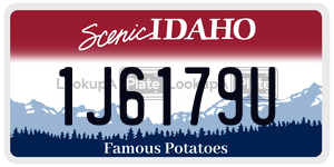 1J6179U  license plate in ID