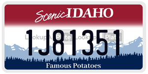 1J81351  license plate in ID