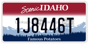 1J8446T  license plate in ID