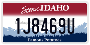 1J8469U  license plate in ID