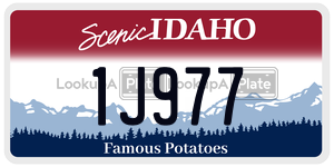 1J977  license plate in ID
