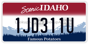1JD311U  license plate in ID