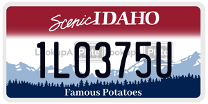 1L0375U  license plate in ID