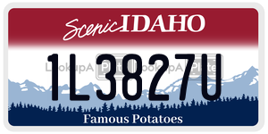 1L3827U  license plate in ID