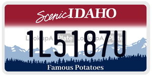 1L5187U  license plate in ID