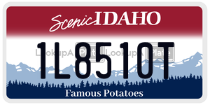 1L8510T  license plate in ID