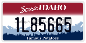 1L85665  license plate in ID