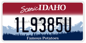1L9385U  license plate in ID