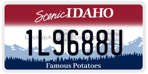 1L9688U  license plate in ID