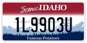 1L9903U  license plate in ID