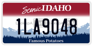 1LA9048  license plate in ID