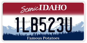 1LB523U  license plate in ID