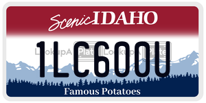 1LC600U  license plate in ID