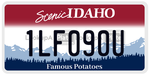 1LF090U  license plate in ID