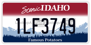 1LF3749  license plate in ID