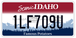 1LF709U  license plate in ID