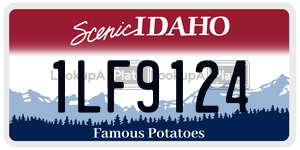 1LF9124  license plate in ID