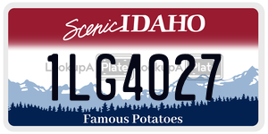 1LG4027  license plate in ID