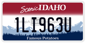 1LI963U  license plate in ID