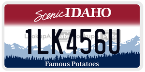 1LK456U  license plate in ID