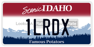 1LRDX  license plate in ID