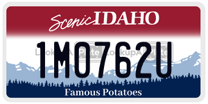 1M0762U  license plate in ID