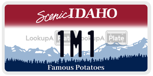 1M1  license plate in ID