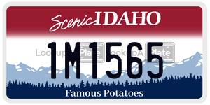 1M1565  license plate in ID