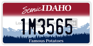 1M3565  license plate in ID