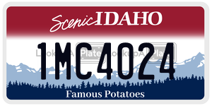 1MC4024  license plate in ID