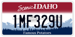 1MF329U license plate in Idaho