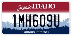 1MH609U  license plate in ID