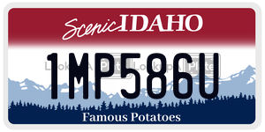 1MP586U  license plate in ID