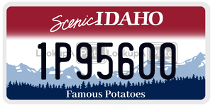 1P95600  license plate in ID