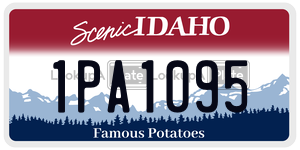 1PA1095  license plate in ID