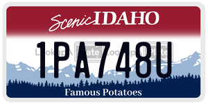 1PA748U  license plate in ID
