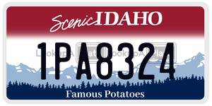 1PA8324  license plate in ID